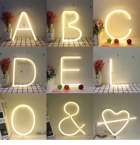 Night Light Neon Alphabet