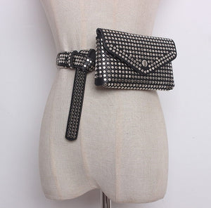 Fashion Rivets Waist Pack Luxury Bag