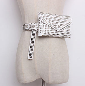 Fashion Rivets Waist Pack Luxury Bag