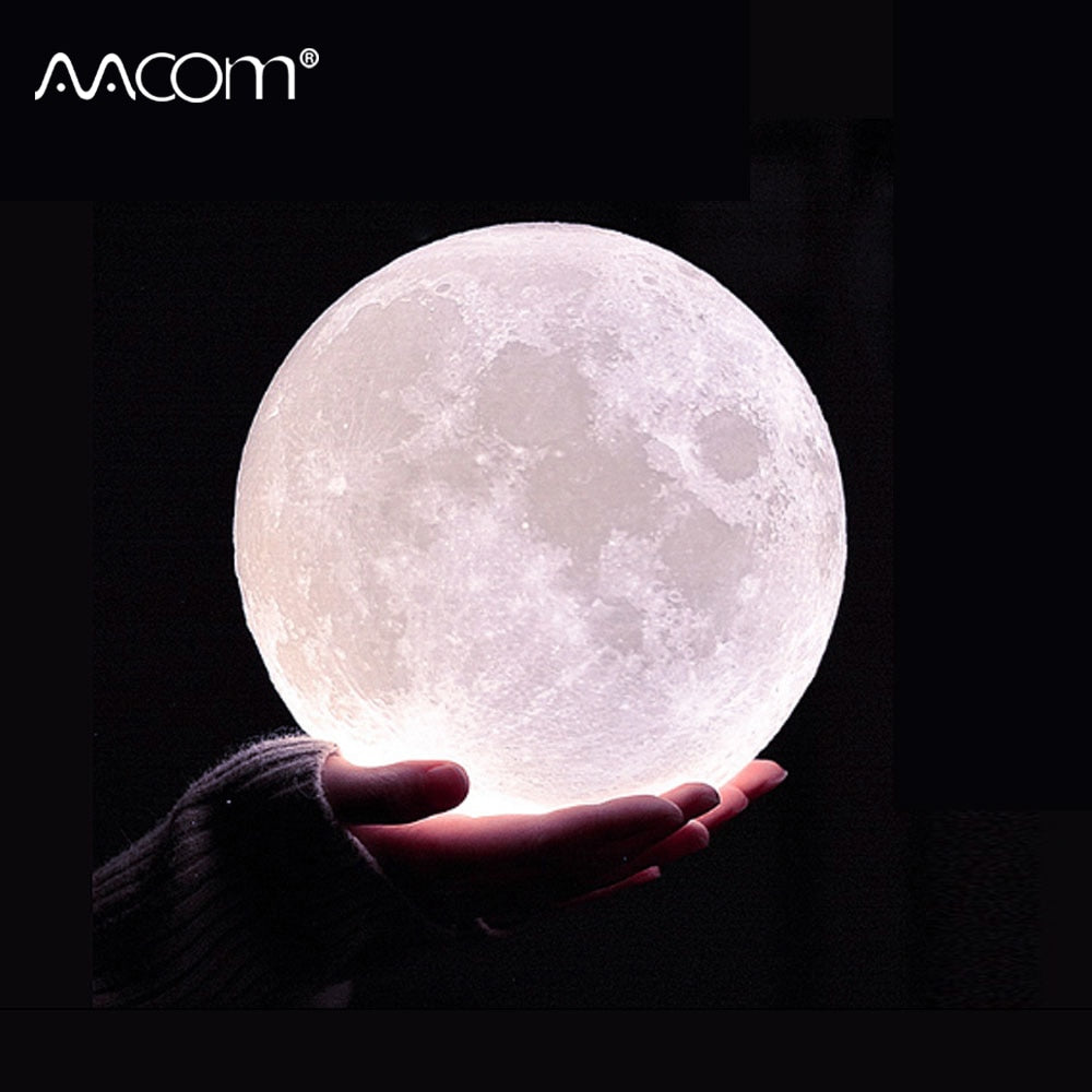 Novelty 3D Print Moon Lamp