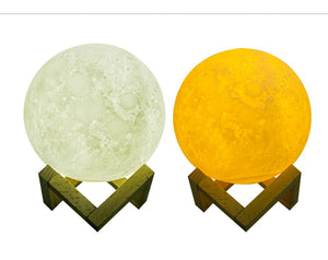 Novelty 3D Print Moon Lamp