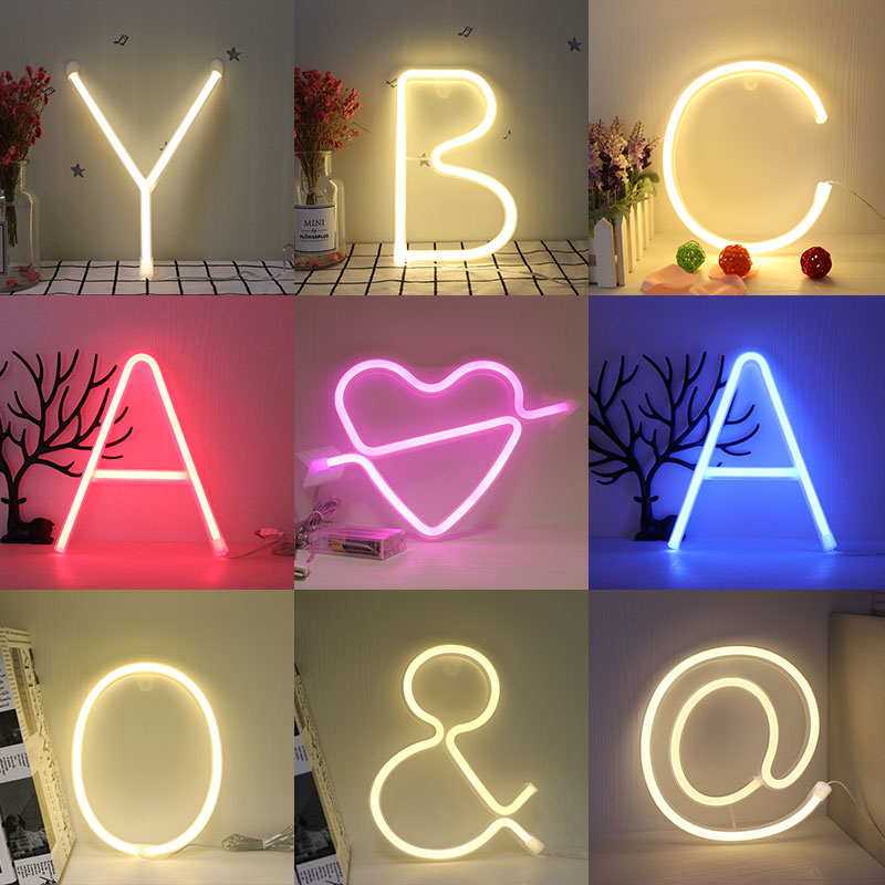 Night Light Neon Alphabet