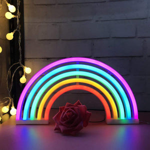 New Cute Rainbow Neon n Bulb Tube