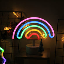 Load image into Gallery viewer, TONGER Cute Rainbow Neon